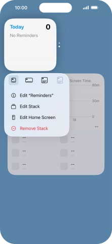 Press Edit Stack. Press Edit Stack.