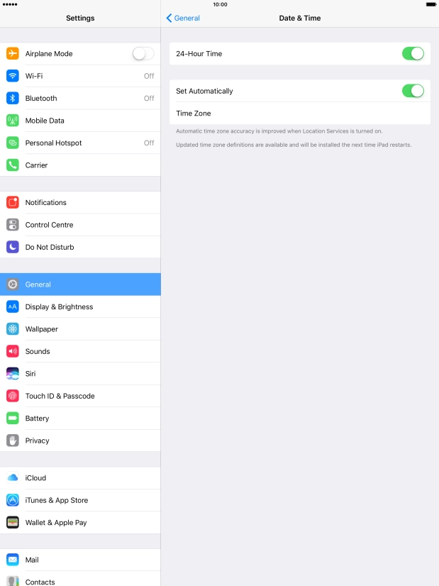 Press the Home key to return to the home screen.