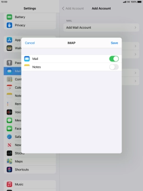 Press Save. Your email account has now been set up. To select more settings for incoming and outgoing server, proceed with the following steps.