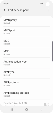 Press MMS port. Press MMS port.