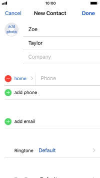 Press Phone and key in the required phone number.