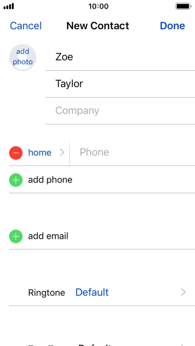 Press Phone and key in the required phone number.