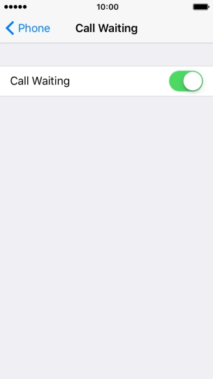 Press the indicator to turn the function on or off.