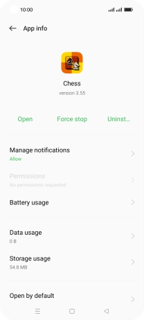 Press Storage usage.