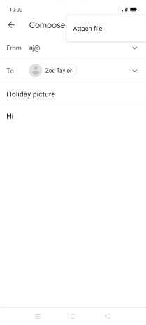 Press Attach file and go to the required folder.