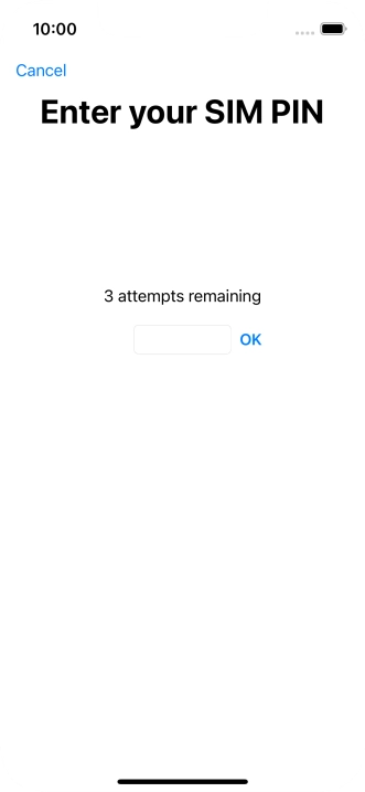 If your SIM is locked, key in your PIN and press OK.