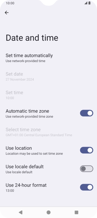 Press the Home key to return to the home screen.