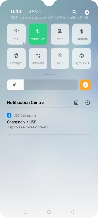 Press Tap to see more options.