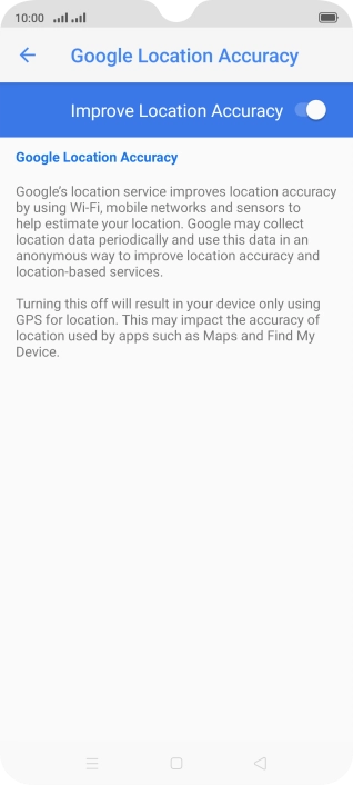 If you press the indicator next to 