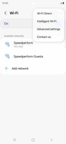 Press Intelligent Wi-Fi.