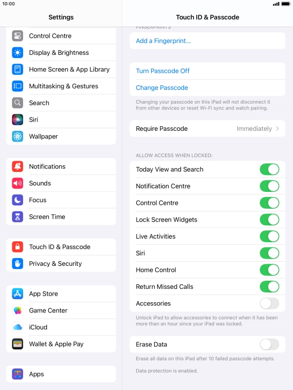 Press the indicator next to Press the indicator next to
