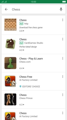 Press the required app.