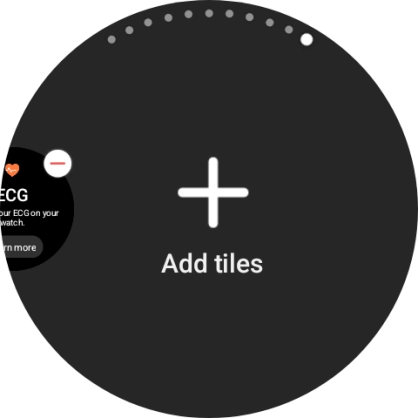 Press Add tiles. Press Add tiles.