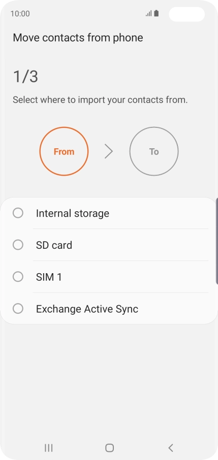 Press the name of the SIM. Press the name of the SIM.