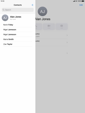 Press the new contact icon. Press the new contact icon.