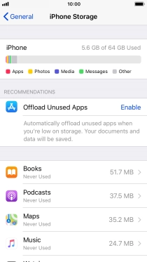 Press the required app.