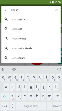 Key in the name or subject of the required app and press Search.
