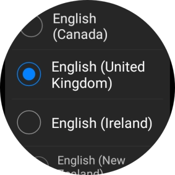 Press the required language.