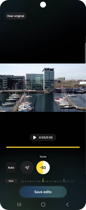 Press Mute to completely remove the selected audio type from the video. Press Mute to completely remove the selected audio type from the video.