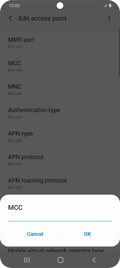 Key in 505 and press OK.