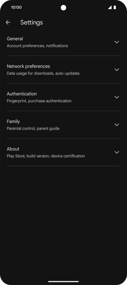 Press Network preferences.