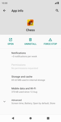 Press Storage and cache.
