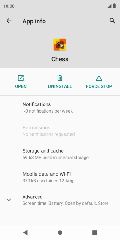 Press Storage and cache.