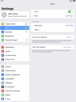 Press the Home key to return to the home screen.
