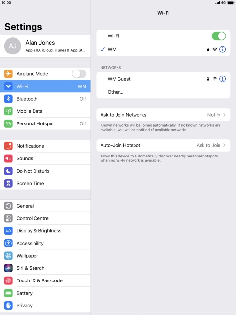 Press the Home key to return to the home screen.