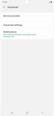 Press Voicemail settings.