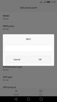 Key in 505 and press OK.