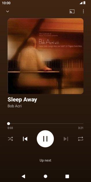 Press arrow right to go to the next audio file.
