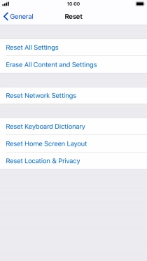 Press Reset All Settings.