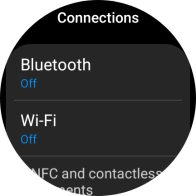 Press Bluetooth. Press Bluetooth.