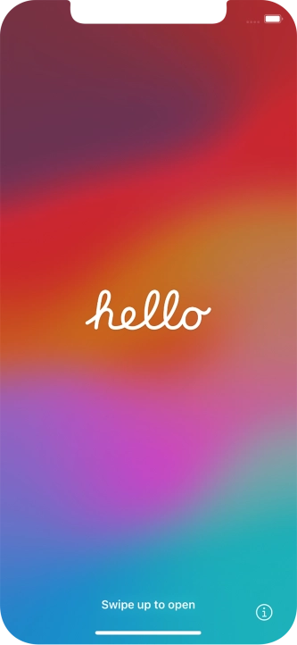 Slide your finger upwards starting from the bottom of the screen.