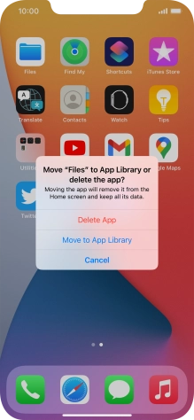 Press Delete App.