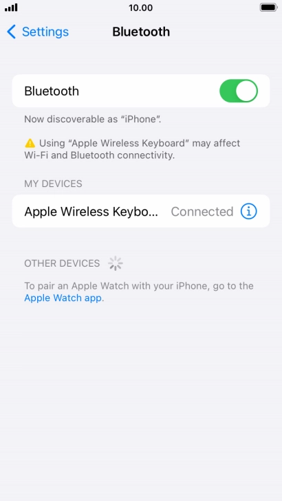 Press the Home key to return to the home screen.
