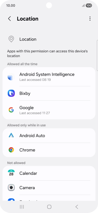 Press the required app. Press the required app.