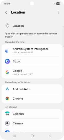 Press the required app. Press the required app.