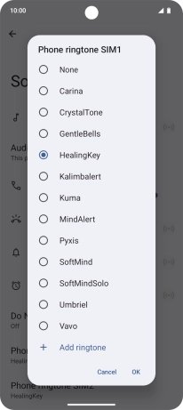 Press the required ring tones to hear them. Press the required ring tones to hear them.