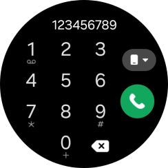 Press the call icon. Press the call icon.
