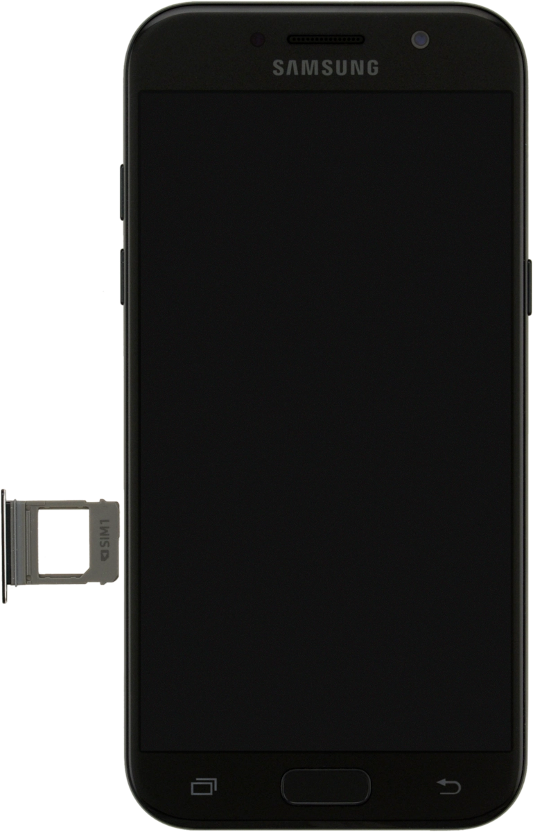 Turn your SIM so the angled corner of the SIM matches the angled corner of the SIM holder and place your SIM in the holder.