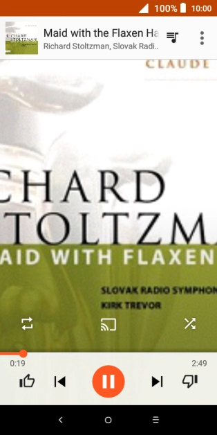 Press arrow right to go to the next audio file.