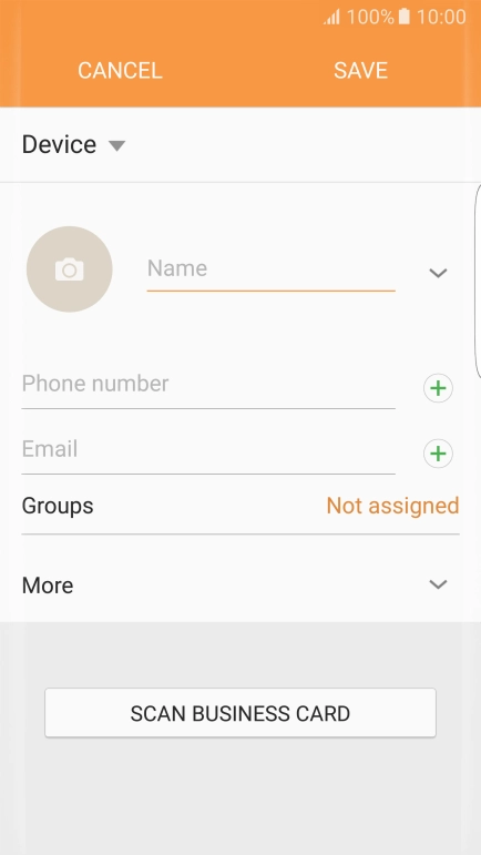 Press the address book drop down list.