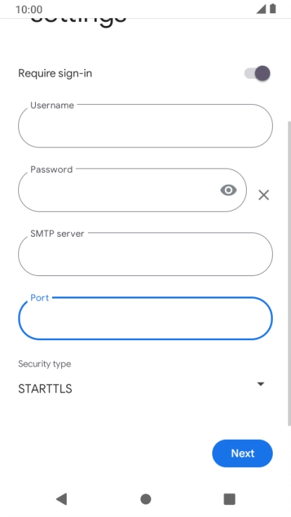 Press the drop down list below 