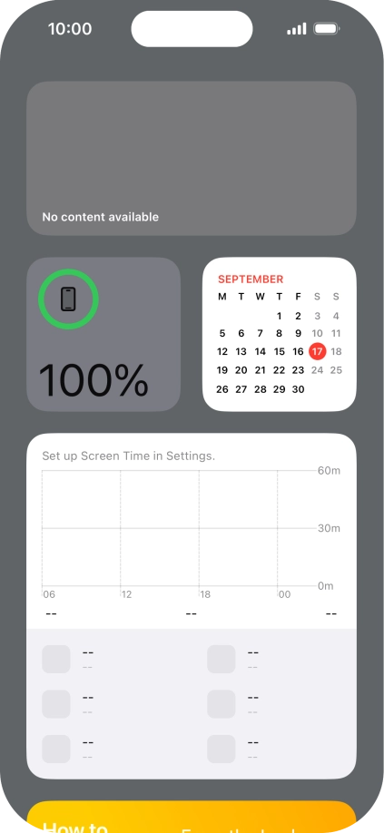 Slide your finger upwards on the screen.