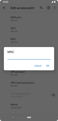 Key in 03 and press OK.