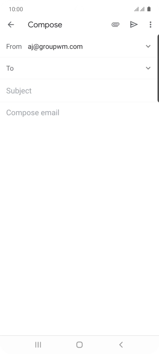 Press To and key in the first letters of the recipient's name.