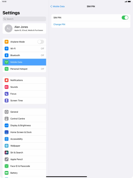 Press the indicator next to Press the indicator next to