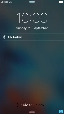 Slide your finger right on the screen.